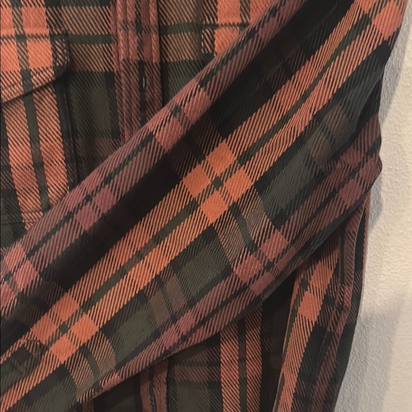 Outerknown Men's Plaid Blanket Shirt - Black and Brown - Picture 5 of 10